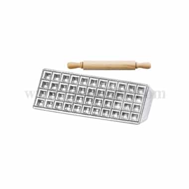 LOUIS TELLIER 44 Square Raviolinis Mould 25 x 25 mm + Roller