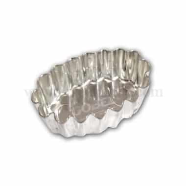 LOUIS TELLIER Petit Four Fluted Oval Mold D 45mm