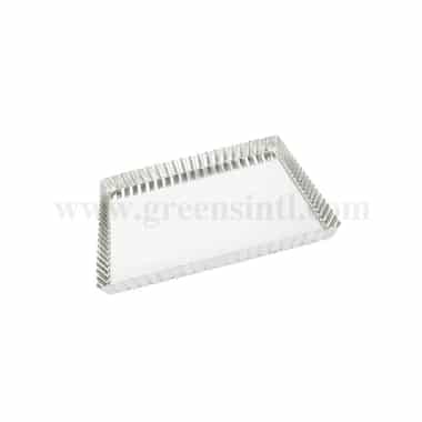 LOUIS TELLIER Tinplate Rectangular fluted tart Mould 290x205 mm ext. dim/ 275x195mm int. dim - h25mm