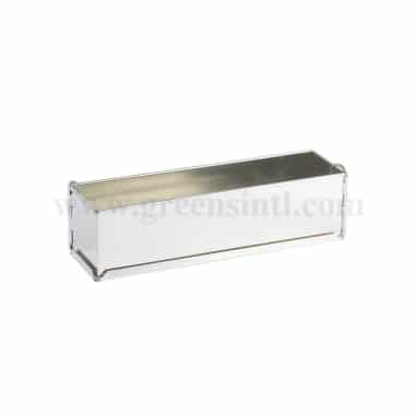 GOBEL Tinplate Long plain pate (mini) Hinged  Mould Removable Base 400 x 80 x h 80 mm