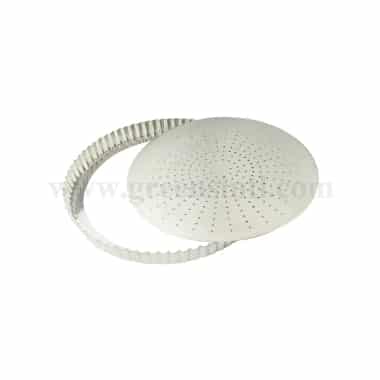 GOBEL Tin Perforated fluted pie dish Removable Bottom D 320 x h 28 mm