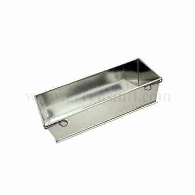 GOBEL Tinplate Opening pie or cake Pan 270 x 100 mm ext / 250 x 90 mm int - h75 mm