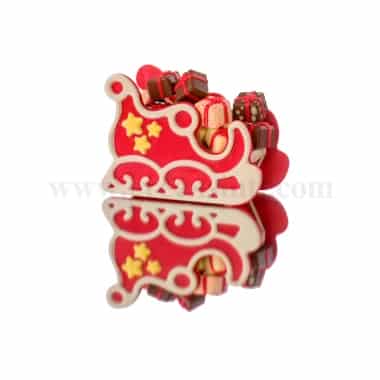 MARTELLATO Thermoformed Plastic Mould Christmas Sledge 140 x 70 x h 100 mm