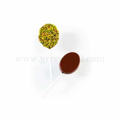 MARTELLATO Thermoformed Plastic Chocolate Mould Lollipop Oval