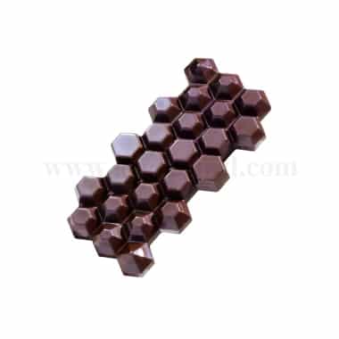 MARTELLATO Polycarbonate Chocolate Mould Evolution - Hexagon 140 x 68.5 h 13.5 mm
