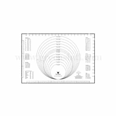 MARTELLATO Plastic Mat for Dough Rolling Out 600x400 mm