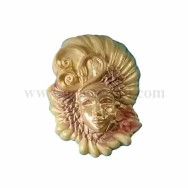 MARTELLATO Thermoformed Plastic Mould Venetian Mask 135 x 175 x 40 mm