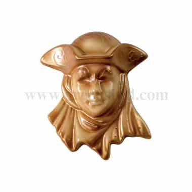 MARTELLATO Thermoformed Plastic Mould Venetian Mask 135 x 160 x 45 mm