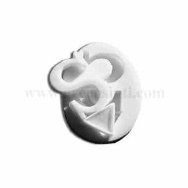 GREENS CHOICE Silicone Mould Letter S - 56 x 28 x h 30 mm