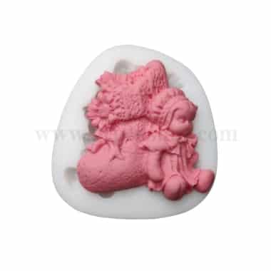 GREENS Silicone Mould Socks With Baby 80 x 85 mm