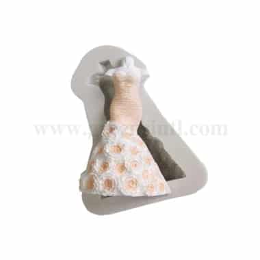 GREENS Silicone Mould Wedding Dress 80 x 50 mm