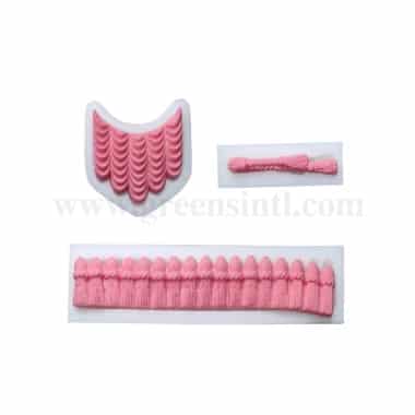 GREENS Silicone Mould Frill / Border Designs