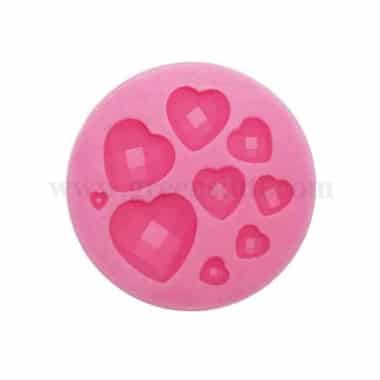 GREENS Silicone Mould Jewel Hearts D 81 mm