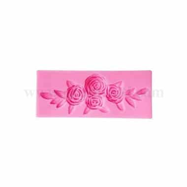 GREENS Silicone Mould Flower Border 109 x 38mm
