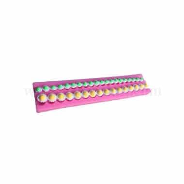 GREENS CHOICE Silicone Mould Pearl Border 195 x 40 mm