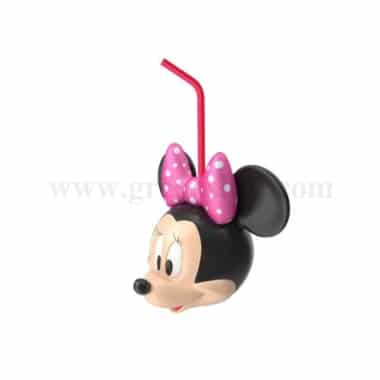 GREENS Minnie Mouse Straw Topper 3D Silicone Mould 68 x 46 mm