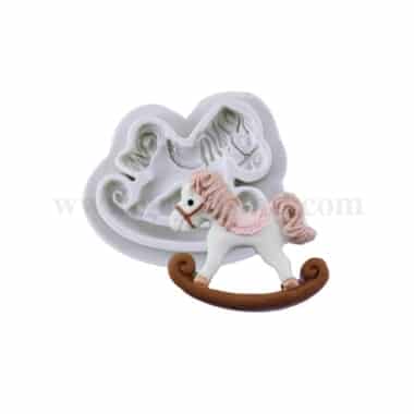 GREENS Rocking Horse Silicone Mould 90 x 88 mm