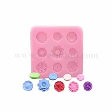 GREENS Buttons Silicone Mould 89 x 89 mm