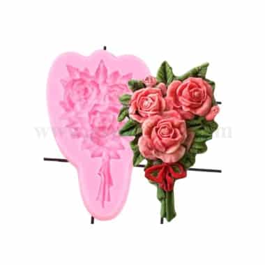 GREENS Rose Bouquet Silicone Mould 109 x 68 mm