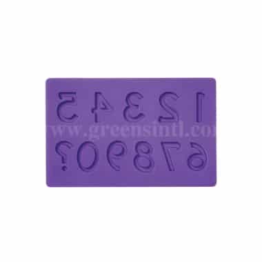 GREENS Numbers Silicone Mould 198 x 126 mm