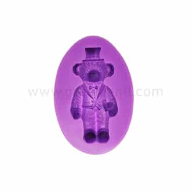 GREENS Silicone Mould Teddy Bear with Hat 86x58x21 mm