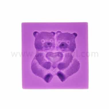 GREENS Silicone Mould Teddy Bear with Heart 51 x 51 x 16 mm