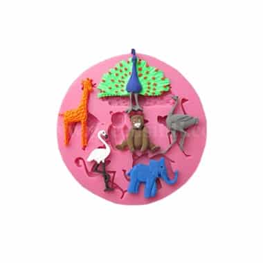 GREENS Silicone Mould Animals and Birds 91 x 10 mm