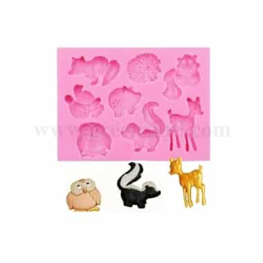 GREENS Silicone Mould Small Animals and Birds 85 x 63 x 9 mm