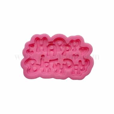 GREENS CHOICE Silicone Mould Happy Birthday  105 x 65 x 11 mm