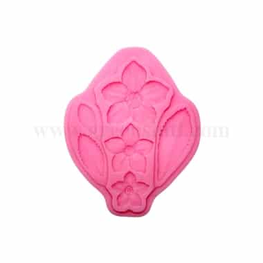GREENS CHOICE Silicone Mould Flowers And Leaves 125 x 101 x 5 mm