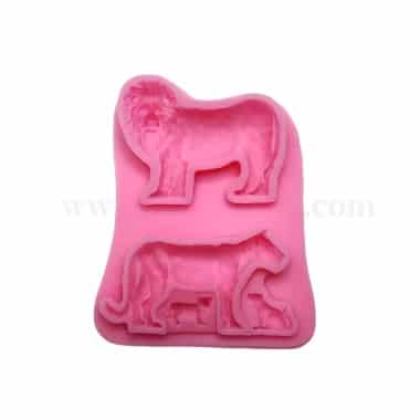 GREENS CHOICE Silicone Mould Lion  and Lioness 128 x 155 x 25 mm