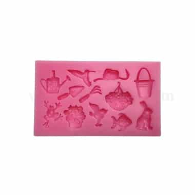 GREENS CHOICE Silicone Mould Garden Theme 111 x 68 x 11 mm
