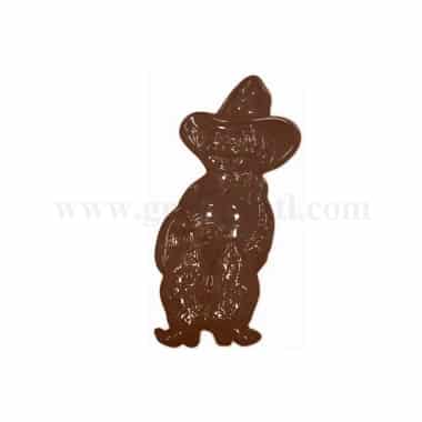 MARTELLATO Thermoformed Chocolate Mould Cowboy 200x90 h15mm