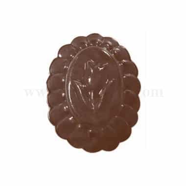MARTELLATO Thermoformed Chocolate Mould Scalloped Tulip 42x32 h12mm