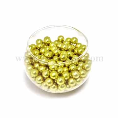 CONFETTI Gold Sugar Pearls 8 mm - 100g