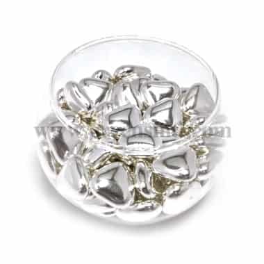 CONFETTI Dragees Mini Heart Silver - 1Kg