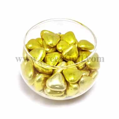 CONFETTI Dragees Mini Heart Gold - 1Kg