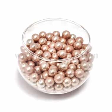 CONFETTI Old Gold Sugar Pearls 8 mm - 1 Kg
