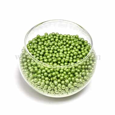 CONFETTI Green Sugar Pearls 4 mm - 1Kg
