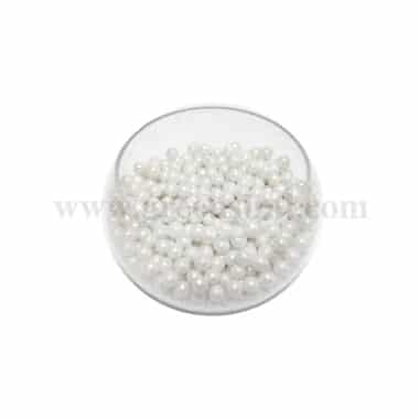 CONFETTI Pearlized White Sugar Pearls 4 mm - 100g