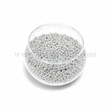 CONFETTI Silver Sugar Pearls 4 mm - 100g