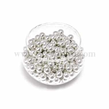 CONFETTI Silver Sugar Pearls 8 mm - 100g