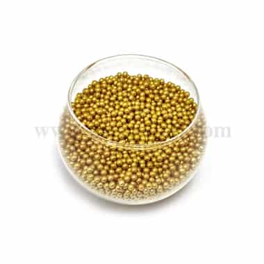 CONFETTI Old Gold Sugar Pearls 2 mm - 100g