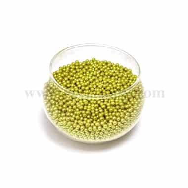 CONFETTI Gold Sugar Pearls 2 mm - 100g
