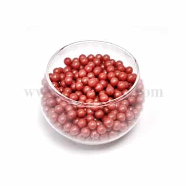 CONFETTI Glossy Red Sugar Pearls 6 mm - 100g