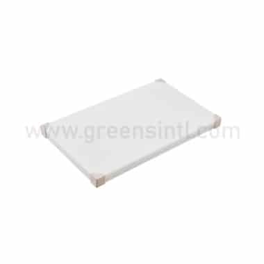 ARAVEN Non-slip Cutting Board white (Dairy) 400x300xh24mm