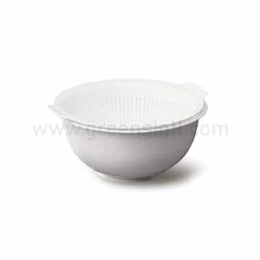 ARAVEN White Bowl with Colander D 235xh120 mm-2.5L