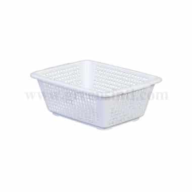 ARAVEN Square Colander White 298x224xh112 mm