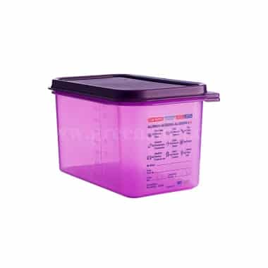 ARAVEN Anti Allergic Polypropylene Airtight Containers GN 1/4 265x162x 150mm-4.3 L