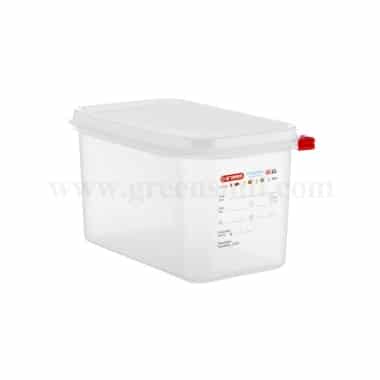 ARAVEN Airtight Food Container with Lid GN 1/4 265x162x150mm-4.3 L